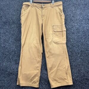 Duluth Trading Coolmax Flex Firehose Cargo Pants Mens 40x30 Tan Khaki Workwear